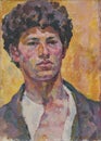 1920 Self portrait, by Alberto Giacometti